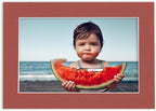 Pack of TEN 11x14 Mats Bevel Cut for 8.5x11 Photos - Acid Free Brick Red Precut Matboards For Pictures, Photos, Framing - 4-ply Thickness