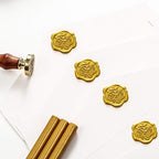 Nuanchu 15 Pcs Glue Gun Sealing Wax Sticks Retro Vintage Wax Sticks for Seal Stamp and Letter for Wedding Invitations Card Envelope Christmas Holiday Gift Ideas(Gold)