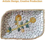 1.1LB Irregular Ceramics Mosaic Tiles, Mosaic Pieces Stones for DIY Mosaic Making Craft Hobby Arts Home Wall Decoration (Gold)
