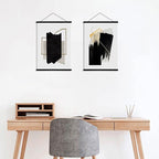 WITCOLOR Magnetic Poster Hanger Frame - 16x20 16x24 16x12 Wooden Poster Frame, Solid Black Color Wood, Strong Magnets for Easy Hanging Posters Maps Pictures Canvas Wall Art Christmas Decor
