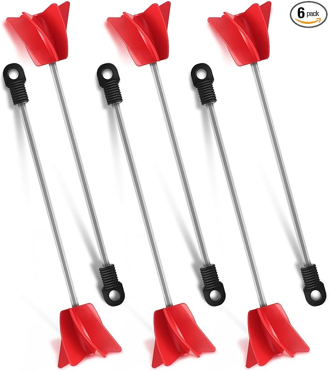 Loosh 6 Pcs 11 Inch Paint Stirrer for Drill, Paint Mixer Attachment, Helix Epoxy Mixer for Concrete Resin Silicone Stirrer Paddle Works with Most Drills