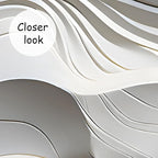 AFZEVEB-3D Stereo Relief Lines Living Room Background Wallpaper Mural 159"x107"(Not Peel and Stick)