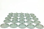 Silver Color Flat Bottle Caps with Holes and Rings – 1 Inch Aluminum Bottle Cap Pendants for DIY Jewelry, Crafts, Keychains – 100 PCS