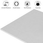 6061 T651 Aluminum Sheet Metal 10 x 17 x 1/4 (6MM) Inch Thick Flat Plain Aluminum Plate Covered with Protective Film, Heat Treatable Rectangle 6MM Aluminum Metal Plate for Industrial