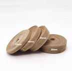 INSPIRELLE 3 Rolls 0.6 Inch Natural Burlap Fabric Roll 99 Feet Jute Lined Ribbon for Gift Wrapping Craft Projects Wedding Decoration Home Decoration 15mm