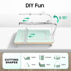 Foam Cutting Machine, 72W Hot Wire Foam Cutter Working Table Electric Hot Wire Ribbon Cutter Adjustable Temperature & Bracket Angle Commerical Wire Cutters Working Table for Pearl Cotton