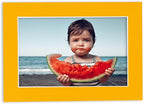8.5x11 Mat Bevel Cut for 7x9 Photos - Acid Free Golden Orange Precut Matboard - For Pictures, Photos, Framing - 4-ply Thickness