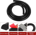uxcell Flexible Molding Trim, 79 Inch Flexible Quarter Round Molding Silicone Peel and Stick Trim Self Adhesive Shower Water Barrier for Corner Decor Bathroom Kitchen, Black
