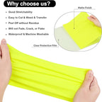 VINYL FROG Heat Transfer Vinyl Roll HTV Vinyl - 12" x12ft Neon Yellow Iron on Vinyl for T-Shirts, Heat Press Vinyl for DIY Craft Designs (Neon Yellow)