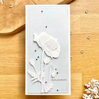 Lapoo Flowers Metal Cutting Die for Scrapbooking - Durable, Cut Stencils for DIY Scrapbook Photo Album Decorative Paper Card, Card Making Supplies, Embossing (Lotus 5.9 x 3 in)