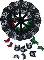 MTG Abilities Keywords Counter Wheel, Black Token Tracker 7.5 inch Diameter,123-Piece Keyword and Life Counter Bulk Tokens MTG, TCG, Cards Gaming Accessories