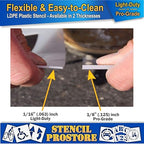 Pavement Stencils - 36 in - Electric Vehicle Silhouette with Plug and EV Letters - 35'' x 41'' x 1/8" (128 mil) - Pro-Grade