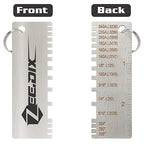 ZeeDix 2 PCS Metal Thickness Gauge Portable Steel Thickness Gauge Metal GaugeThickness Tool, Stainless Steel Plated Size Inspection Tool Welding Material Steel Gauge