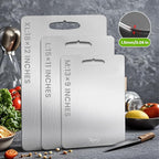 2 Pack Titanium Cutting Board-100% Pure Titanium Cutting Boards For Kitche,Easy to clean, Double-sided food-grade Cutting Board For Meats, Fruits And Vegetables (X-Large)