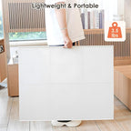 WELGEE 1000-Piecce Tilting Puzzle Board with Stand, 31” x 24” Lightweight Portable Puzzle Table for Adults & Seniors, DIY Customizable Puzzle Accessory Only 3.5 lbs (White)