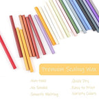 Lilac Purple Wax Seal Sticks 26pcs, Andotopee Glue Gun Wax Seal Sticks for Wax Seal Stamp, Premium Sealing Wax for Envelope Letter Seal Wedding Invation Craft Adhesive, Great Gift Ideas (Mini Size)