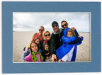 Poster Palooza 8.5x11 Mat Bevel Cut for 7x9 Photos - Acid Free Steel Blue Precut Matboard - For Pictures, Photos, Framing - 4-ply Thickness