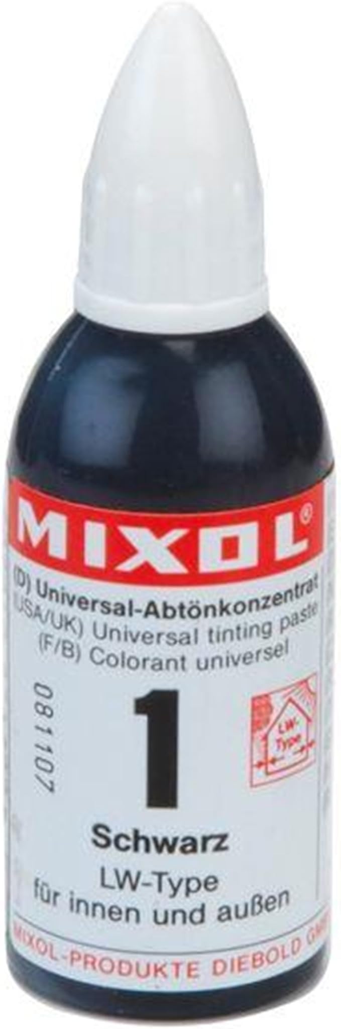 Mixol Universal Tints, Black (01) 20ml