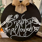 Halloween Stencils for Painting Large Skeleton Porch Stencils Ghost Boo Spooky Stencil for Porch Sign Door Mats Fabrics DIY Crafts Decor