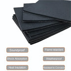 Adhesive Foam Padding, 8 Pieces Neoprene Foam Anti Vibration Pads High Density Closed Cell Foam Sheet, Insulation Soundproofing Black (6" x 6" x 1/16", 8 Pcs)