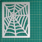 Cutting Dies Metal Stencils Scrapbooking Tools Flowers Lace Frame DIY Embossing Template for Paper Card Making Album Arts Crafts Supplies (Halloween Spider Web Frame-11.1x14.3cm)