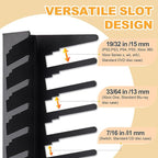 4 Pack Video Game Case Storage Wall Mount - Holds Up to 72 Disc Boxes,Metal Wall Mounted Game Case Holder for PS,DVD,Xbox Game Organizer