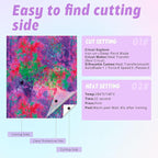 Tintnut Purple Splash Heat Transfer Vinyl - 6 Sheets 10"x12" Patterned HTV for T-Shirts, Hats, Clothes - Compatible with Cricut & Silhouette Cameo