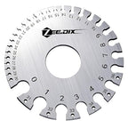 ZeeDix Standard Dual-Sided Round Wire Cable Sheet Gage- Stainless Steel Metal Wire Gage Measurement Tool Wire Measuring Ruler Diameter Tool