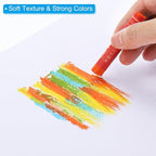PATIKIL Orange Oil Pastels, 12Pcs Soft Oil Crayons Creamy Pastels Stick Art Supplies for Art Painting Drawing Blending Graffiti for Artists Beginners
