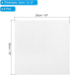 PATIKIL 10x10 Canvas Boards for Painting, 6 Pack 100% Cotton Square Triple Primed Stretched Blank Art Canvas Panel Bulk Thin for Acrylic, Oil, Tempera Paints, White