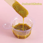Renfio Holographic Ultra Fine Glitter Powder Metallic Resin Glitter 2.11 Oz (60g) PET Flakes Crafts Sequins 1/128" 0.008" 0.2mm Epoxy Chips Flakes for Tumblers Slime - Laser Pink