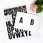 Bemeol Letter Stickers 1560 Pieces 30 Sheets Stick on Vinyl Letters Capital Alphabet Sticker Letter for Craft Bulletin Boards Classroom Home Business Decor(Black,1 Inch,2 Inch)