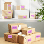 2.25"x1.25" Direct Thermal Labels, Holographic Thermal Printer Labels for Barcode, Self-Adhesive Address Shipping Thermal Label Stickers-1 Roll, 300 Labels, Holographic Pink