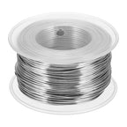 uxcell 18 Gauge / 1mm Anodized Aluminum Wire for Jewelry Craft Making, 102 Feet Bendable Flexible Wire for DIY Home Decor Gardening Sculpture, Silver