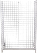 Gridwall Joining Clip Connectors for Grid Panels, Powder-Coated or Chrome Plated Steel (Quantity 10) (10, White)