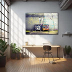 SpiritualHands Banksy Peeing Boys Life Is Short Printed Tempered Glass Wall Art Painting for Living Room, Tempered Glass Modern Prints Decor, Large Vivid Color Panel for Bedroom, Kitchen, or Office