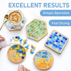 Mosaic Crystal Grout – Ultimate Grouting Solution & DIY Craft Essential for Mosaic Tile Projects, Handmade Art, & Home Decor (17.6oz)