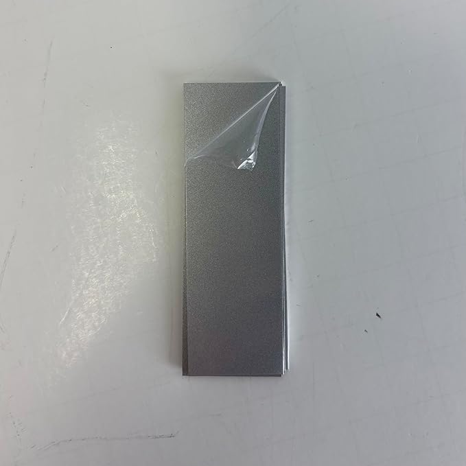 Blank Metal Plates for Laser Engraving - 4 Pack | Aluminum Sheets 0.020" Thick | CO2, Diode, Fiber Laser Compatible | Multiple Sizes & Colors (Silver (engraves black), 1x11.25 inch)