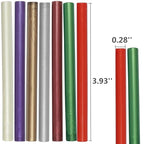 Rose Wax Seal Sticks, ONWINPOR 20pcs Glue Gun Wax Sealing Sticks for Waxseal Stamp, Mini Sealingwaxsticks Suit for 0.28''Glue Gun (Rose Red)