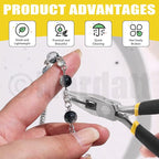 Mardatt 950Pcs Jewelry Making Supplies Kit - Includes Pliers, Wires, Jump Ring Opener, Tweezers, Awl & Accessories for Making & Repair