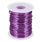 uxcell 16 Gauge / 1.5mm Anodized Aluminum Wire for Jewelry Craft Making, 102 Feet Bendable Flexible Wire for DIY Home Decor Gardening Sculpture, Purple