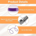 HARFINGTON 30ft Jewelry Wire, 26 Gauge (0.4mm) Brass Craft Soft Metal Tarnish Resistant Copper Beading Wire for Jewelry Making Supplies Crafting, Purple