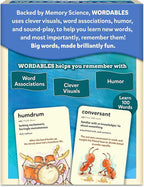 Skillmatics Vocabulary Flash Cards for Kids - Learn 100 Words with Wordplay, Visuals & Soundplay, Christmas Stocking Stuffers, Educational Gifts for Ages 10, 11, 12, & Up, Screen-Free Language Game