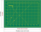 WORKLION Full 9" x 12" Art Self Healing PVC Cutting Mat, Double Sided, Gridded Rotary Cutting Board for Craft, Fabric, Quilting, Sewing, Scrapbooking Project (3 Pack)…