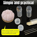 Uxney Pin Cushion,Wooden Sewing Pin Cushion Pincushion Needle Cushion for Sewing Quilting Needlework DIY Crafts(Light Pink,2 PCS)