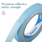 Light Blue Painters Tape,1 inch x 60 Yards - Medium Adhesive Masking Tape for Painting,Labeling,DIY Crafting,Decoration and School Projects