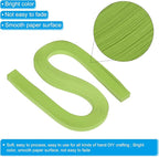 PATIKIL 120pcs Quilling Paper Strips Paper Flowers Quilling Kits 3/8"(10mm) Origami Paper for Adults Beginner Art Craft, 21"(54cm) Emerald Green
