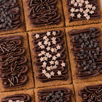 Sweets Indeed Dye-Free Chocolate Sprinkles – 2.75 oz 6-Cell Mix with Jimmies, Star Shapes & Confetti Circles | Natural Brown Sprinkle Set for Cookies, Cakes, Cupcakes & Dessert Decorating