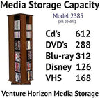 Venture Horizon Revolving Media Tower 600 Oak