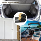 2 PCS Foam Rubber Sheet with Adhesive - 78 x 16 x 0.59 Inches Closed Cell Rubber with Adhesive Insulation Sheets, Lightweight Single Sided Tape Water Weather Resistant Sheets